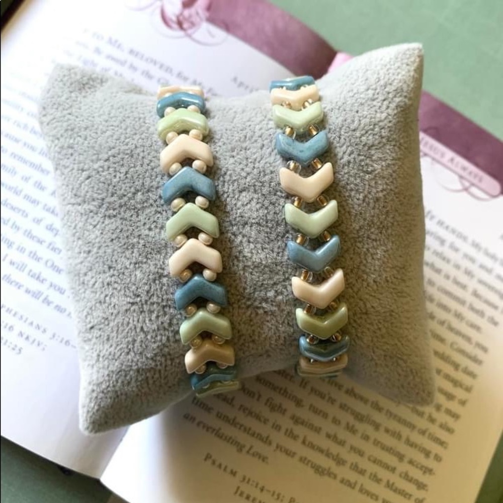 Magnetic Glass Bead Bracelets